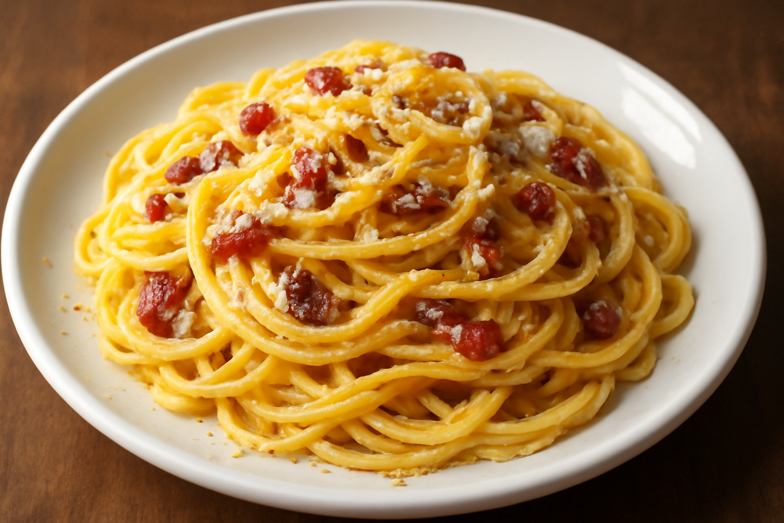 Pâtes carbonara - Spécialité italienne Paris